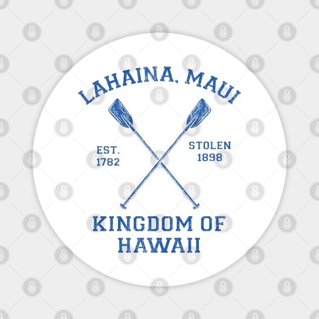 Lahaina Maui Hawaii - Kingdom of Hawaii Magnet by Vector Deluxe